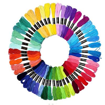 GOMYIE Multi-Color Hand Embroidery Threads DIY Cross Stitch Thread with Color Numbers,Style 5 (100 Colors)