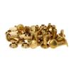 Auniwaig 20PCS Leather Double Cap Rapid Rivets, 8mmx10mm Round Head Fasteners Decorative Rivets, for Craft Repair Decoration DIY Clothes Shoe Bag Belt view 2
