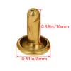 Auniwaig 20PCS Leather Double Cap Rapid Rivets, 8mmx10mm Round Head Fasteners Decorative Rivets, for Craft Repair Decoration DIY Clothes Shoe Bag Belt view 3
