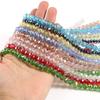 Glass Beads For Bracelets 3/4/6/8Mm Faceted Multicolor Crystal Round Loose Beads For Jewelry Making Diy Bracelet champagne 8mm approx 68pcs view 3