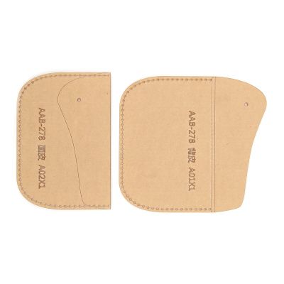 2Pcs Wallet Acrylic Transparent Template Purse with Protective Film for DIY Leather Craft Handmaking