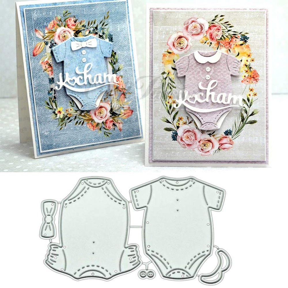 Baby Clothes Metal Die Cuts,Cutting Dies for Card Making Clearance,Embossing Dies for Scrapbooking, DIY Album Paper Cards Decoration