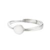 925 Sterling Silver Ring Blank Setting for Cabochons Ring Base with 6mm Glue Pad on Adjustment DIY Jewelry for Women view 1