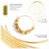 8 Pack Metal Rings for Crafts 10 Inches Macrame Rings Dream Catcher Supplies Floral Hoop Centerpieces Circle Centerpieces for Wedding Table Metal Circle Hoops for Crafts DIY Wreath Candle Rings, Gold view 3
