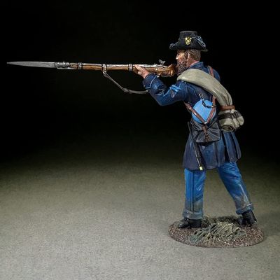 W. Britain American Civil War 31374 Union Iron Brigade Corporal Standing Firing 1:30 Scale Metal Toy Soldier