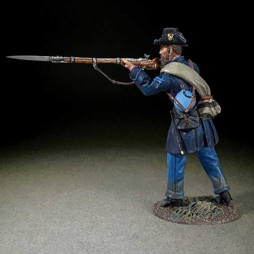 W. Britain American Civil War 31374 Union Iron Brigade Corporal Standing Firing 1:30 Scale Metal Toy Soldier