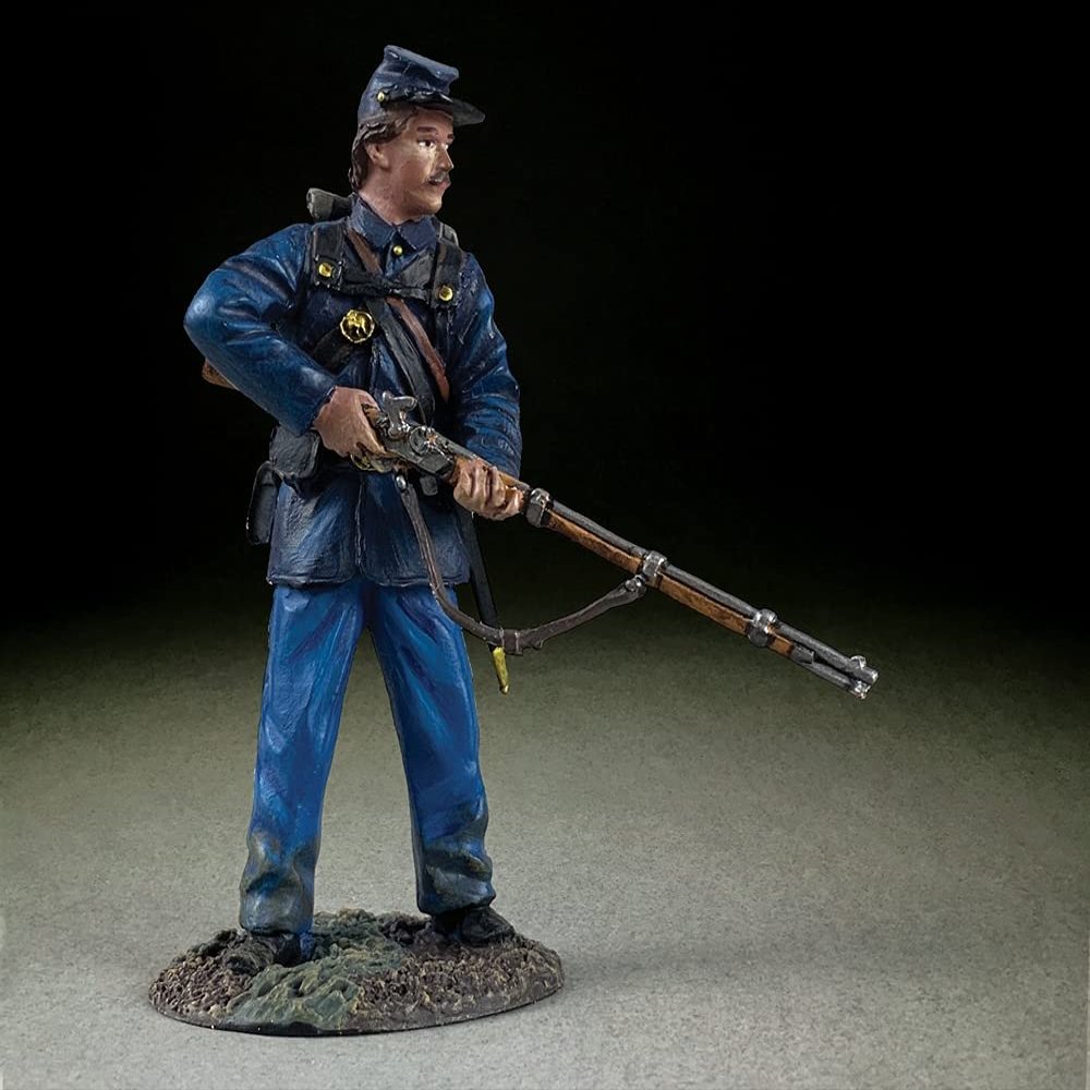 W. Britain's American Civil War 31346 Union Federal Infantry Alert 1:30 Scale Metal