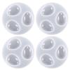 EXCEART 4pcs Silicone Epoxy Resin Mold for Jewelry Making Gem and Pendant Casting Flexible and Easy to Silicone Molds for Crafting Necklaces Bracelets view 1