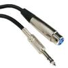 ACCL 15Ft XLR 3P Female to 1/4" TRS (Balanced Audio) Microphone Cable, 1 Pack view 1
