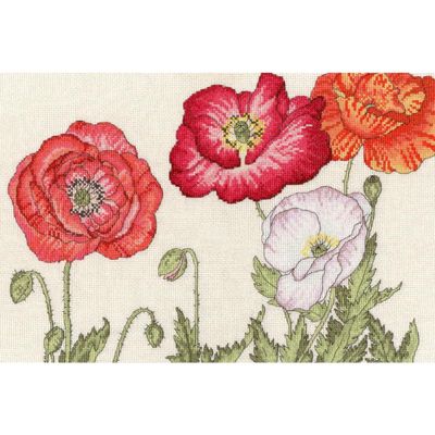 Bothy Threads Cross Stitch Kit - Poppy Blooms