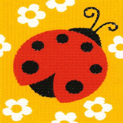 Vervaco Ladybug Stamped Cross Stitch