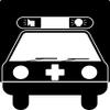 Infusion Ambulance Rubber Stamp, 2 X 2'' Wood Stamp view 2