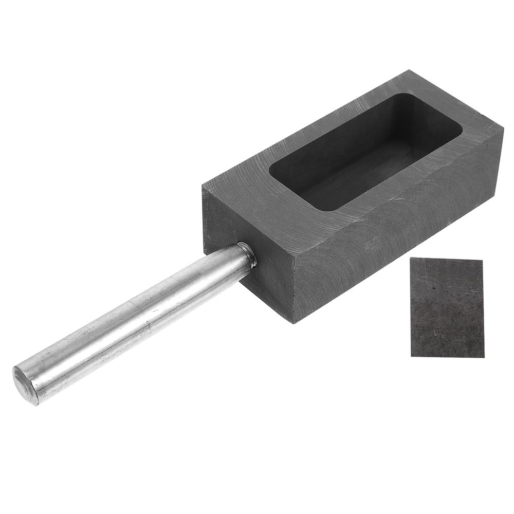 1 Set Graphite Oil Tank Torch Melting Tool Melting Silver Model Casting Mould Melting Silver Supply Melting Gold Tool Useful Graphite Ingot Crucible Graphite Ingot Mold