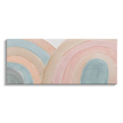 Stupell Industries Subtle Rainbow Arches Layered Blue Brown Red