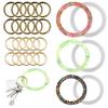 Silicone Wristlet Keychain Molds 23Pcs Key Ring Bangle Bracelet Molds Expoxy Resin Moulds with Spring Opening Rings and Key Chains for Making Jewelry DIY Crafts view 1