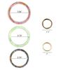 Silicone Wristlet Keychain Molds 23Pcs Key Ring Bangle Bracelet Molds Expoxy Resin Moulds with Spring Opening Rings and Key Chains for Making Jewelry DIY Crafts view 2