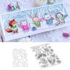 Greeting Gift Clear Stamps and Dies Set for DIY Card Making, Clear Rubber Stamps and Dies for Card Sets for Crafting, DIY Scrapbooking Card Making Tools view 1
