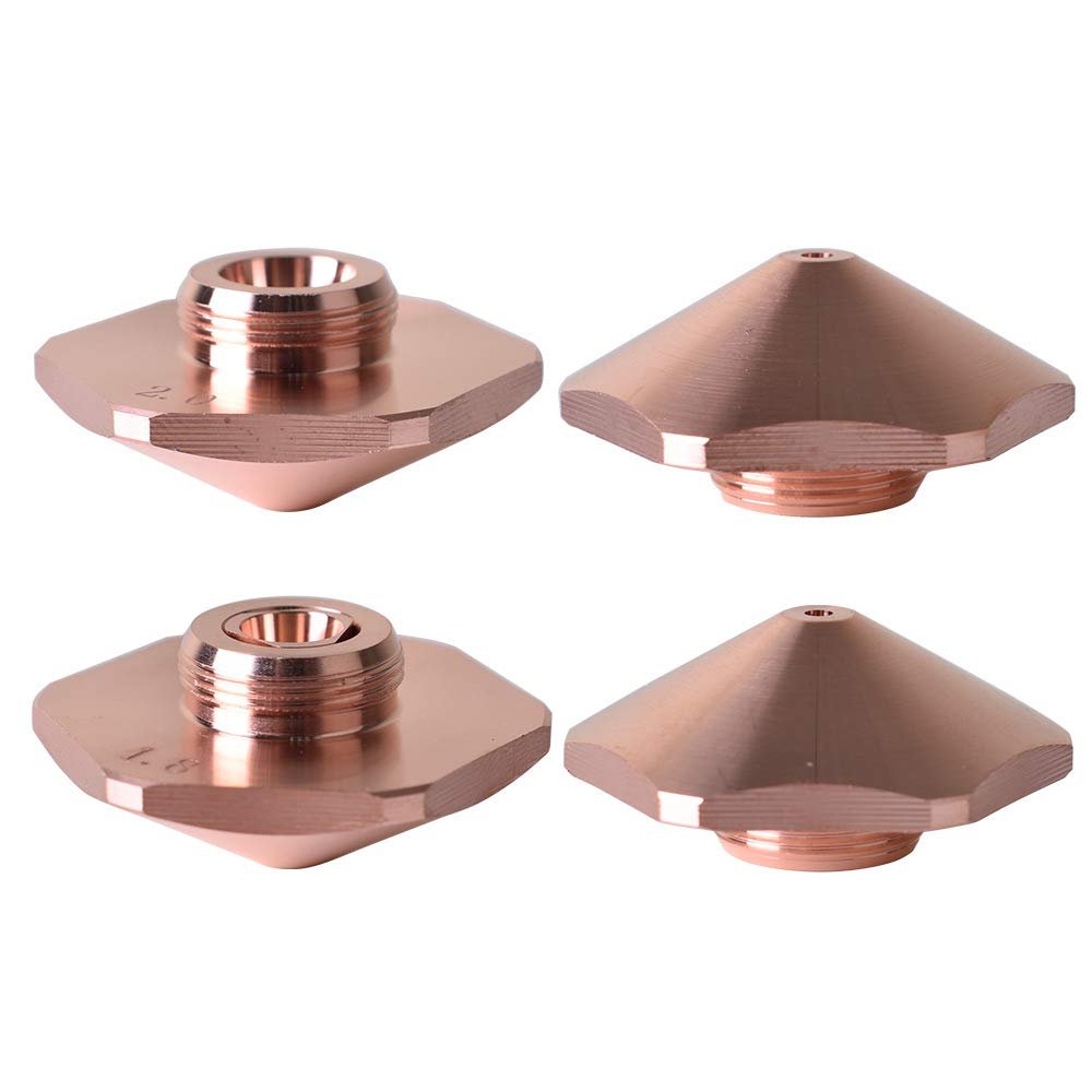 Startnow Laser Cutting Nozzles Dia.32mm Single Double Layers Caliber 1.0 3.0mm Laser Hexagonal Copper Nozzle (Bo-32-S 1 PCS, 3.5)