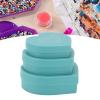 Zerodis Rhinestone Painting Trays, Plastic Bead Sorting Trays Heart Shape Rhinestone Plate Tray DIY Multifunctional Crystal Screening Storage Tool Set(Blue) view 2