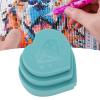Zerodis Rhinestone Painting Trays, Plastic Bead Sorting Trays Heart Shape Rhinestone Plate Tray DIY Multifunctional Crystal Screening Storage Tool Set(Blue) view 3