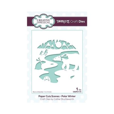 Creative Expressions Paper Cuts-Scene Polar Winter-Craft Die, Metal, 11.5 x 10.4 cm