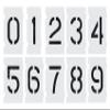 Deezio Reusable Large Numbers Interlocking Stencil Kit, 0123456789 on 10 Separate Sheets (10 inch) view 1