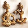Wgloryind Metal Musician Wall Dcor Showpiece, Tabla Hanging., 24CMx2CMx40CM), Gold view 1