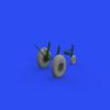 Eduardo 1/48 Brushing Boeing B-17 Flying Fortress Wheel Oval Tread (For HK Models) Plastic Model Parts EDU648644 view 3