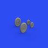 Eduardo 1/48 Brassin McDonnell Aircraft F-4B Phantom 2 Wheel (For Tamiya) Plastic Model Part EDU648682 view 3