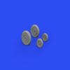 Eduardo 1/48 Brassin McDonnell Aircraft F-4B Phantom 2 Wheel (For Tamiya) Plastic Model Part EDU648682 view 4