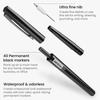 ARTEZA Permanent Markers, 40 Black Pens, Ultra-Fine Tip Paint Pens, Quick-Drying, Water Resistant, for Calligraphy and Note Taking, Office, Classroom view 4