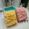 3D Peony Soap Mold Rectangle Delicate Flower Silicone Soap Molds for Soap Bar Making Lotion Bar Scented Candle Aromatherapy Plaster Mould Cake Decoration Fondant Ice Cube Moulds view 3
