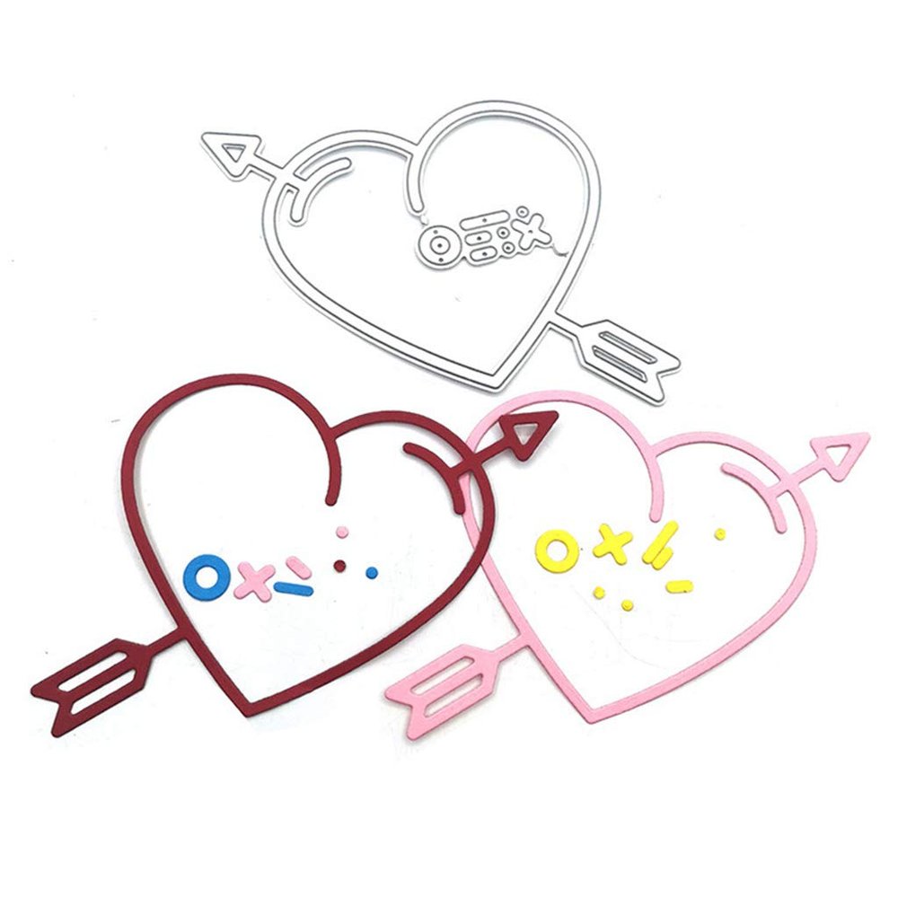 Valentine's Day Elements Metal Die Cuts,Cutting Dies for Card Making Clearance,Embossing Dies for Scrapbooking, DIY Album Paper Cards Art Craft Decoration