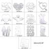 Valentine's Day Elements Metal Die Cuts,Cutting Dies for Card Making Clearance,Embossing Dies for Scrapbooking, DIY Album Paper Cards Art Craft Decoration view 2