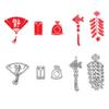 Chinese New Year Craft Metal Die Cuts,Cutting Dies for Card Making Clearance,Embossing Dies for Scrapbooking, DIY Album Paper Cards Art Craft Decoration view 1