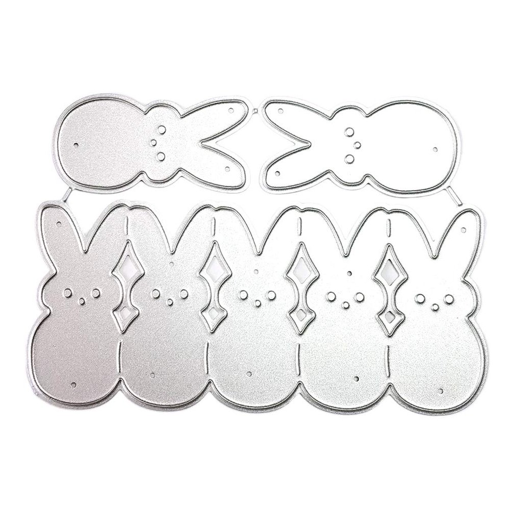 Easter Rabbit Metal Die Cuts,Cutting Dies for Card Making Clearance,Embossing Dies for Scrapbooking, DIY Album Paper Cards Art Craft Decoration
