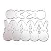 Easter Rabbit Metal Die Cuts,Cutting Dies for Card Making Clearance,Embossing Dies for Scrapbooking, DIY Album Paper Cards Art Craft Decoration view 1