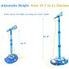 KonHaovF Kids Karaoke Machine with Lights, Microphone with Adjustable Stand Singing Karaoke Machine for Girls Boys view 2