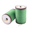 KONMAY Waxed Polyester Cord, 1 Roll 0.35mm Kelly Green Waxed Leather Sewing Thread, Waxed String for Leather Stitching, Bracelet, Necklace Making view 1