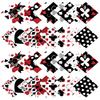 Soimoi Cards Print Precut 10-inch Cotton Fabric Quilting Squares Charm Pack DIY Patchwork Sewing Craft-White & Black2 view 1