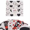 Soimoi Cards Print Precut 10-inch Cotton Fabric Quilting Squares Charm Pack DIY Patchwork Sewing Craft-White & Black2 view 2