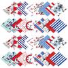 Soimoi Coastal Print Precut 10-inch Cotton Fabric Quilting Squares Charm Pack DIY Patchwork Sewing Craft-Blue view 1