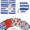 Soimoi Coastal Print Precut 10-inch Cotton Fabric Quilting Squares Charm Pack DIY Patchwork Sewing Craft-Blue view 3