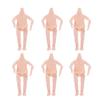 EXCEART Movable Doll Body Set 6Pcs Nude Jointed Doll Accessories for DIY Making and Crafting 4.72In Articulated Toy Parts for Kids Creative Play view 1