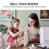 EXCEART Movable Doll Body Set 6Pcs Nude Jointed Doll Accessories for DIY Making and Crafting 4.72In Articulated Toy Parts for Kids Creative Play view 2