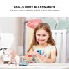 EXCEART Movable Doll Body Set 6Pcs Nude Jointed Doll Accessories for DIY Making and Crafting 4.72In Articulated Toy Parts for Kids Creative Play view 3