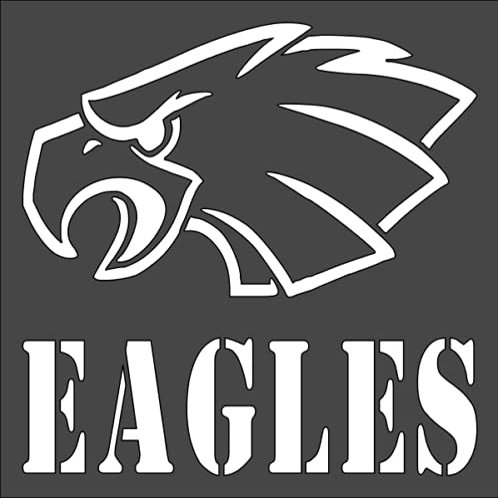 8x8 Eagles Stencil Wildlife Stencil Bald Eagle Stencil Roman Eagle Stencil Wildlife Small Eagle Stencil Large Eagle Stencil Bird Stencil Animal Stencil by BSHOPAMZ