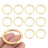 CRAFTMEMORE Key Rings Quality Keychain Rings Metal Flat Split Rings for Car Keys Attachment DIY Leathercraft 10pcs VTKR (1" (25mm) KR34, Gold) view 1