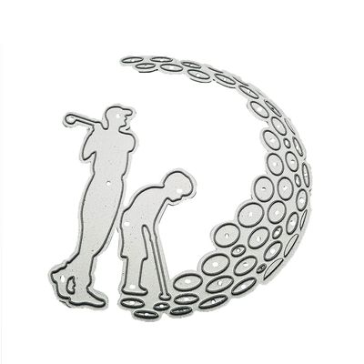 Die Cuts for Crafting, Parent-Child Golf Carbon Steel Cutting Dies DIY Scrapbooking Photo Album Embossing Paper Cards Making Stencil Decorative Cards Edges Crafts Accessories