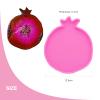 Angel Wings 4.9inch Pomegranate Geode Coaster Agate Resin Silicone Molds Epoxy Fruit Style Resin Mold, Tray Resin Casting Mold for DIY Agate Coaster, Cup Mats, Bowl Mat, Home Decoration view 2